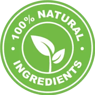 100 percent natural ingredients badge