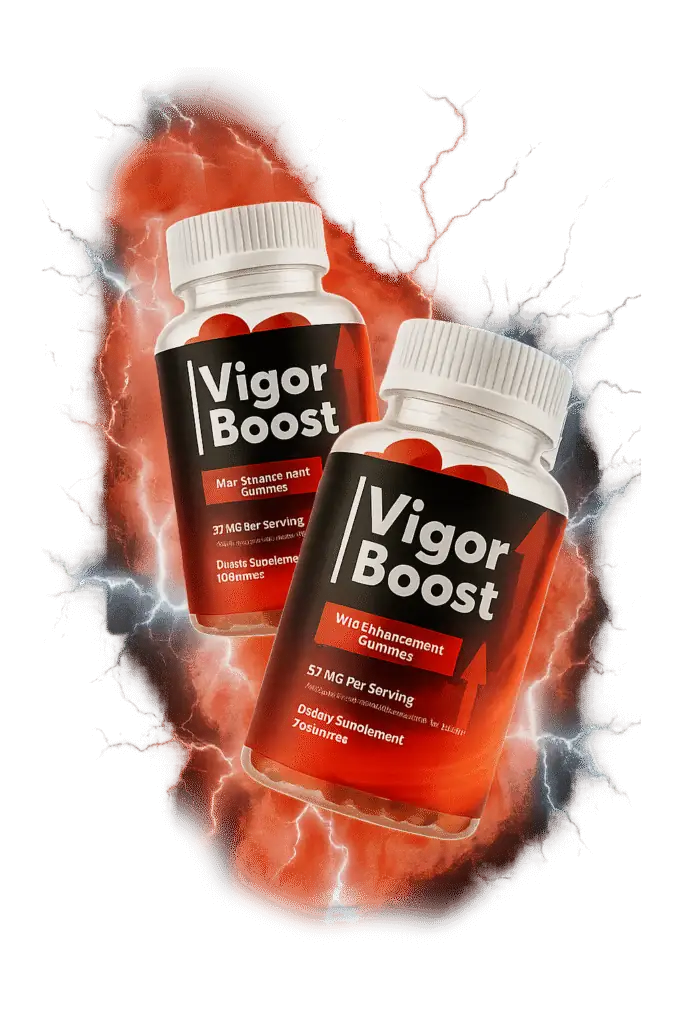Two bottles of Vigor Boost gummies